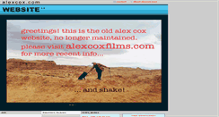 Desktop Screenshot of alexcox.com